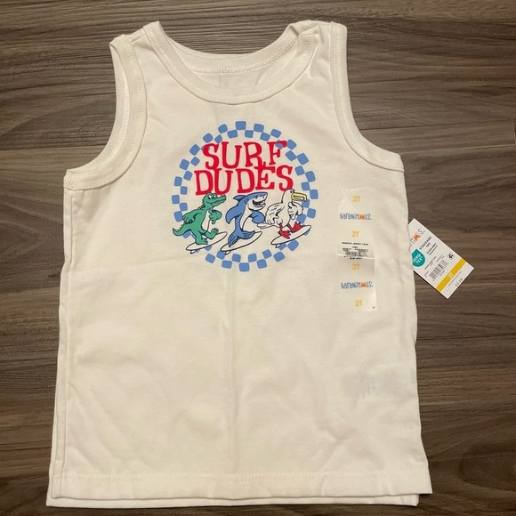 Garanimals Other - Garanimals Ivory Surf Dudes Boys Tank Top size 2T-NWT